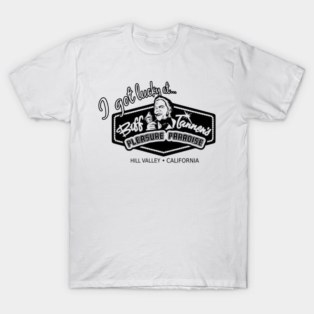 biff tannen casino T-Shirt by black and white prints